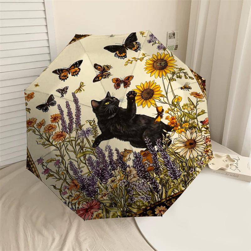 1PC cat, butterflies Umbrella-8-Rib Reinforced Portable Folding Travel Suitable for All Seasons Outdoor Daily Use Is an Ideal Choice -K0368
1PC cat, butterflies Umbrella-8-Rib Reinforced Portable Folding Travel Suitable for All Seasons Outdoor Daily Use Is an Ideal Choice -K0368