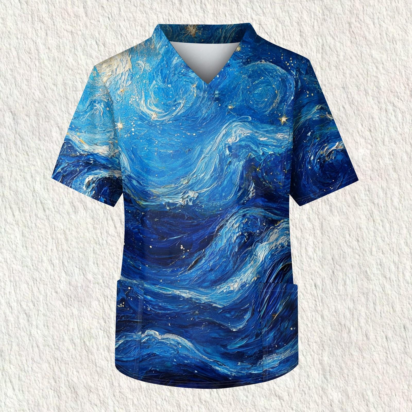 Мужская рабочая блузка с короткими рукавами и v-образным вырезом с принтом, топ с нагрудным карманом XXXXXL фиолетовый
Мужская рабочая блузка с короткими рукавами и v-образным вырезом с принтом, топ с нагрудным карманом XXXXXL фиолетовый