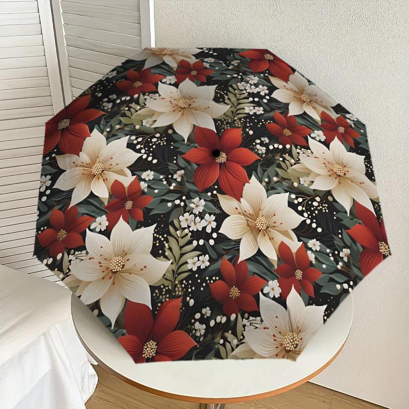 1pc Christmas Floral Pattern Umbrella with Plastic Handle,Suitable for All Seasons Home Travel Outdoor UmbrellaDD1286
1pc Christmas Floral Pattern Umbrella with Plastic Handle,Suitable for All Seasons Home Travel Outdoor UmbrellaDD1286