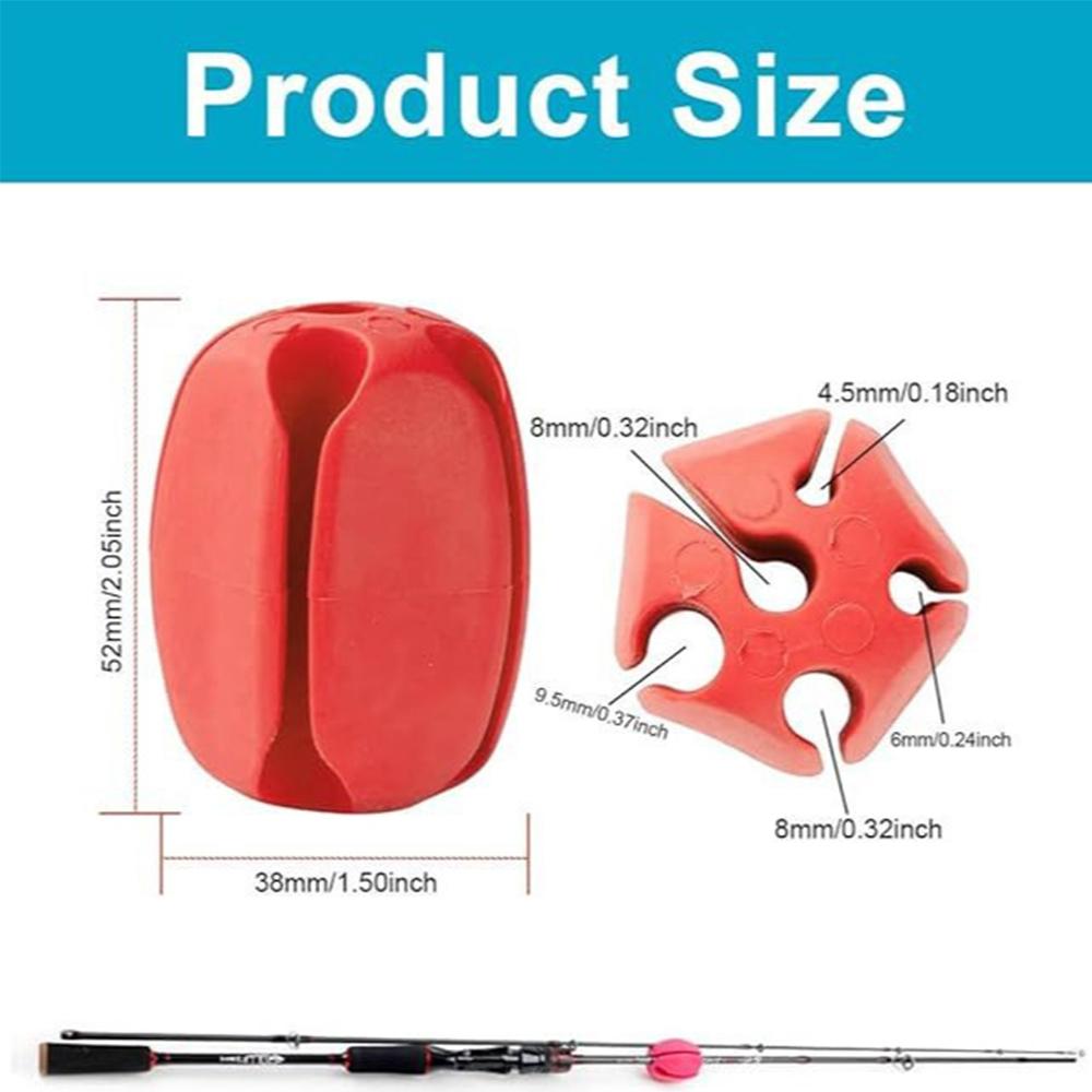 New Durable 4Pcs Silicone 5 Holes Rubber Rod Holder Protection Rubber Fishing Rod
New Durable 4Pcs Silicone 5 Holes Rubber Rod Holder Protection Rubber Fishing Rod