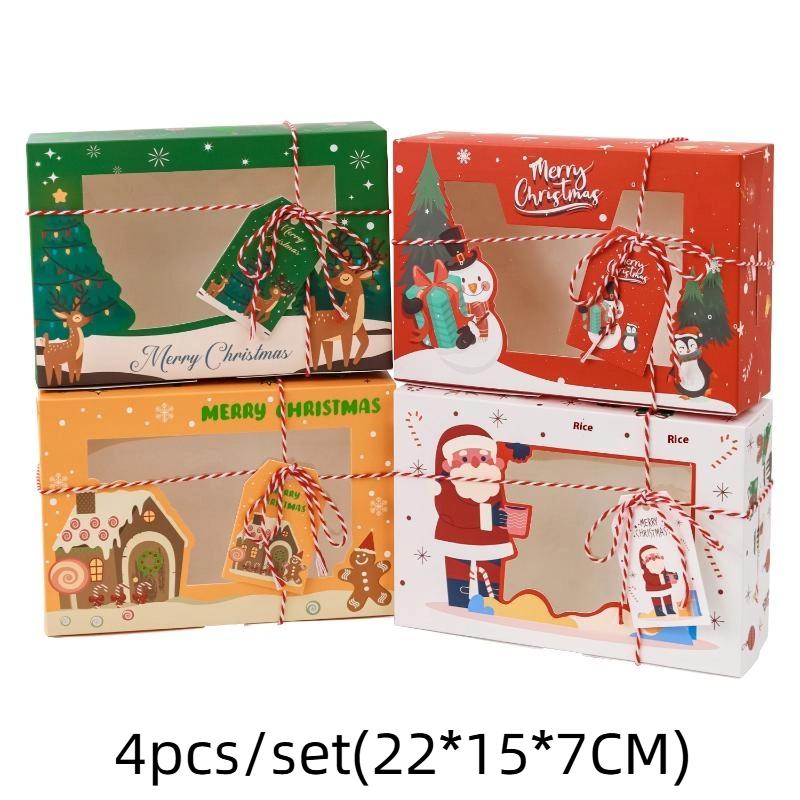 4Pcs Christmas Wine Bags Kraft Paper Printing Handbag Candy Snack Packaging Box Gift Bag as the picture
4Pcs Christmas Wine Bags Kraft Paper Printing Handbag Candy Snack Packaging Box Gift Bag as the picture