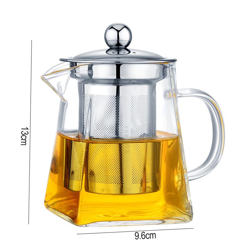 Стеклянный чайник 750 мл с кофейным инфузором из нержавеющей стали, портативный прозрачный домашний чайник, квадратный стеклянный чайник, бытовая чайная посуда
Стеклянный чайник 750 мл с кофейным инфузором из нержавеющей стали, портативный прозрачный домашний чайник, квадратный стеклянный чайник, бытовая чайная посуда