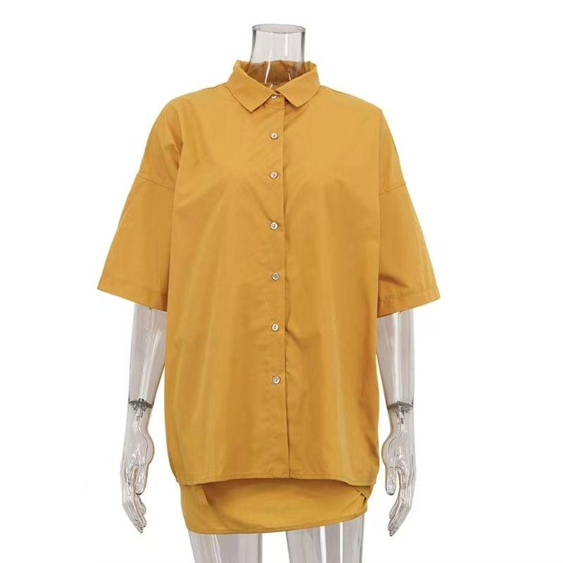 Fashion Style Loose Short Sleeve Shirt Lace-up Skirt Two-piece Set Loose Shirt and Skirt Set Yellow S
Fashion Style Loose Short Sleeve Shirt Lace-up Skirt Two-piece Set Loose Shirt and Skirt Set Yellow S
