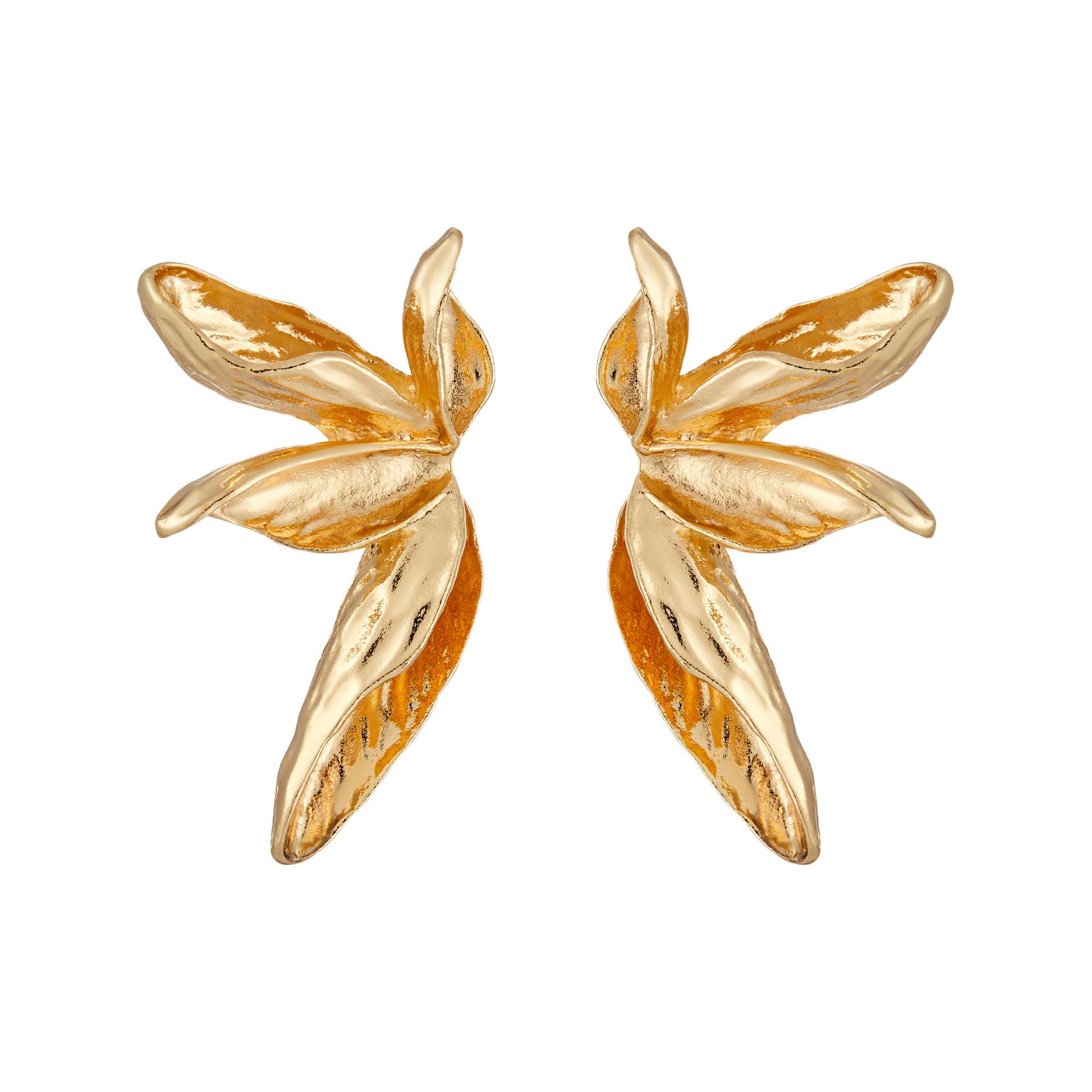 Gold Crafted Beautifully And Silver Floral Leaf Earrings For Trendy Women In Fashion Fall золотий
Gold Crafted Beautifully And Silver Floral Leaf Earrings For Trendy Women In Fashion Fall золотий