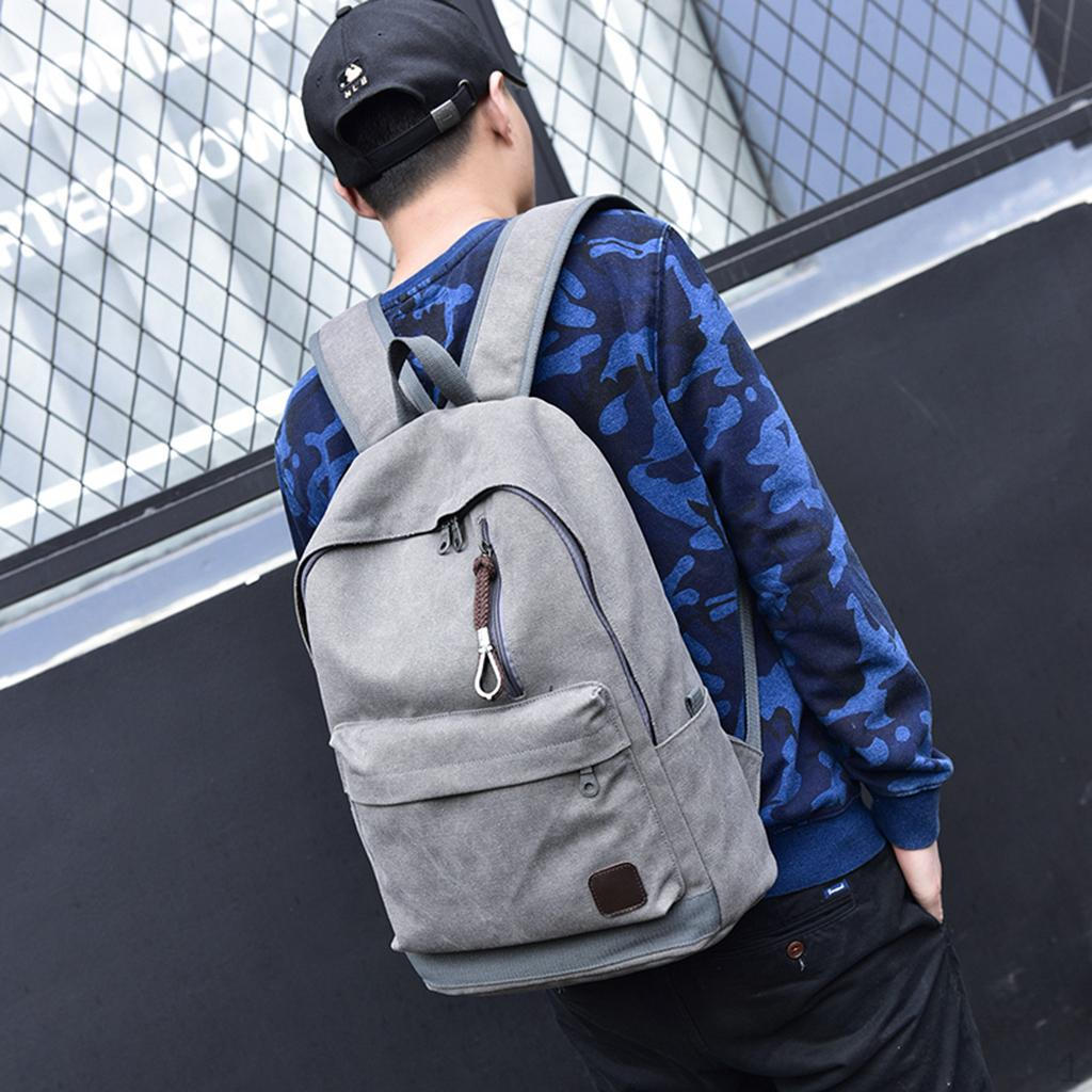 Canvas Backpack Satchel Rucksack School Bag сірий колір
Canvas Backpack Satchel Rucksack School Bag сірий колір