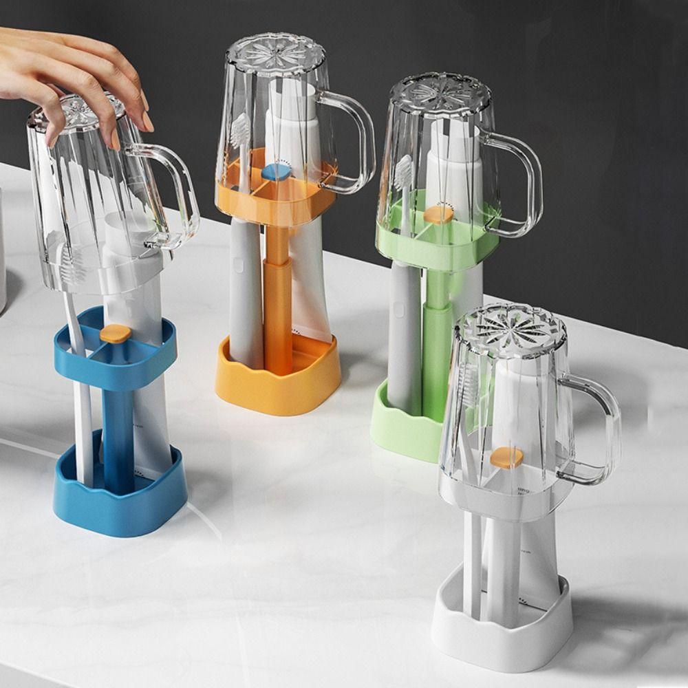 with Handle Toothbrush Holder Adjustable Toothpaste Toothbrush Rack Mouthwash Cup Bathroom
with Handle Toothbrush Holder Adjustable Toothpaste Toothbrush Rack Mouthwash Cup Bathroom