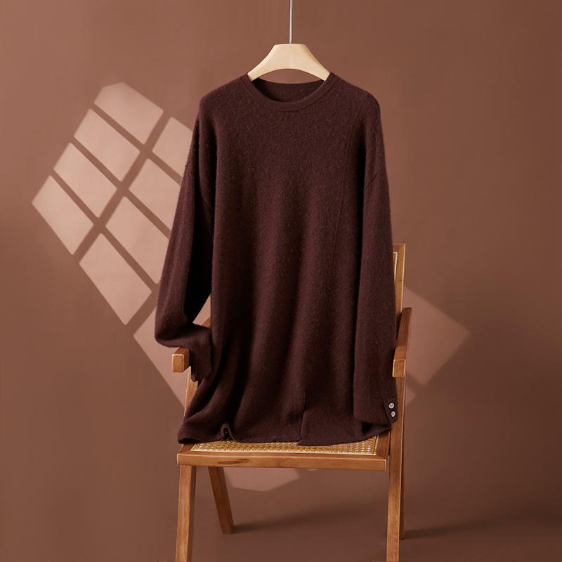 Женский мягкий и универсальный кашемировый трикотажный топ с круглым вырезом и длинными рукавами - Свободный, стройнящий, удобный, приятный к коже для осени и зимы One Size кофейный
Женский мягкий и универсальный кашемировый трикотажный топ с круглым вырезом и длинными рукавами - Свободный, стройнящий, удобный, приятный к коже для осени и зимы One Size кофейный