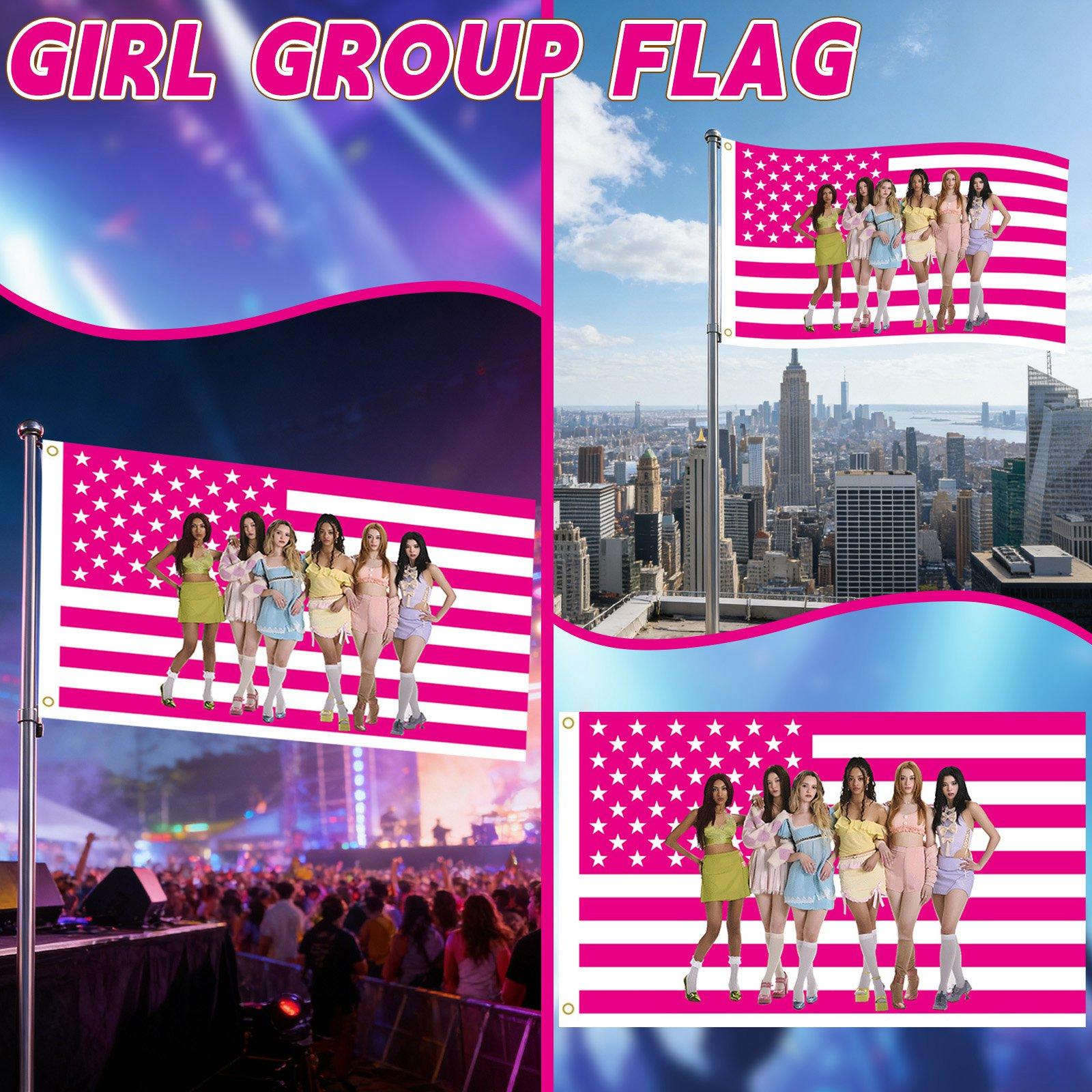 Girl Group American Flag Banner, 3x5 Ft Star Tapestry With Brass Grommets, Polyester Wall Hanging For Bedroom, Dorm, Concert & Fan Merch Decor, One Size
Girl Group American Flag Banner, 3x5 Ft Star Tapestry With Brass Grommets, Polyester Wall Hanging For Bedroom, Dorm, Concert & Fan Merch Decor, One Size