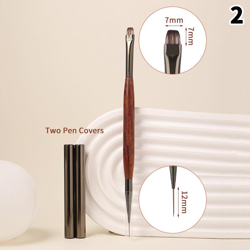 Двосторонній 7/12/13 мм пензель для лайнера, для розпису, для нейл-арту, плоский, круглий, для малювання квітів, інструменти для пелюсток, клей, ручка для фототерапії 2
Двосторонній 7/12/13 мм пензель для лайнера, для розпису, для нейл-арту, плоский, круглий, для малювання квітів, інструменти для пелюсток, клей, ручка для фототерапії 2