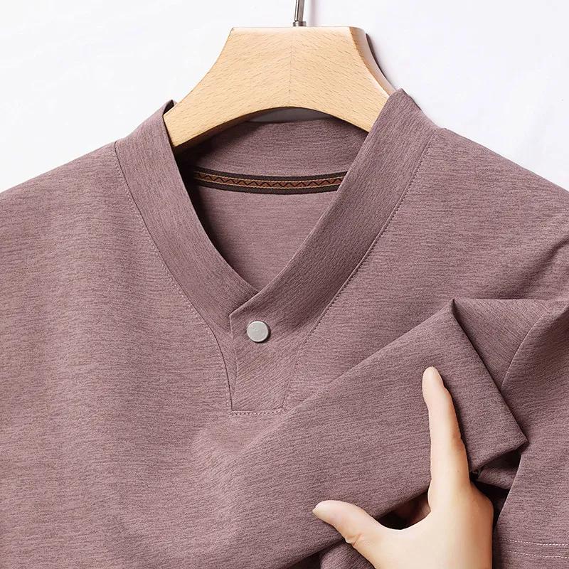 2026 Korean Style Men s Casual and Fashionable One Button V-neck Solid Color Short Sleeved T-shirt Summer Versatile Top 4XL рожевий
2026 Korean Style Men s Casual and Fashionable One Button V-neck Solid Color Short Sleeved T-shirt Summer Versatile Top 4XL рожевий