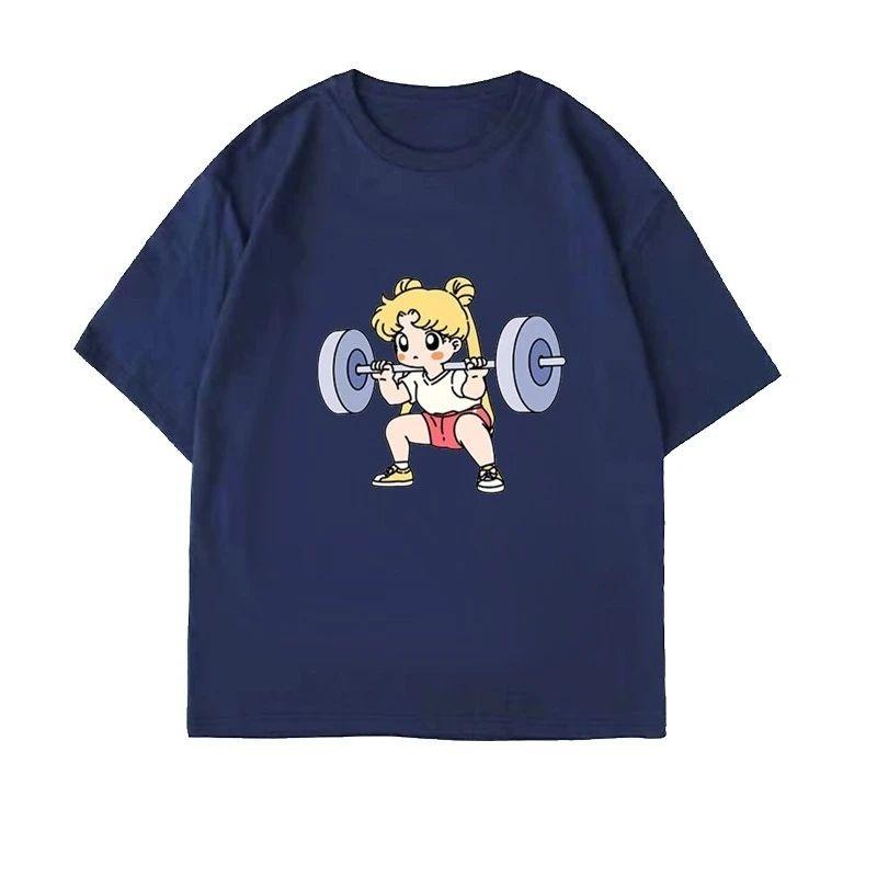 Sailor Moon Lifting Iron Fitness Unisex Women Tshirt Cotton Summer Loose Cute Fun Short Sleeve S
Sailor Moon Lifting Iron Fitness Unisex Women Tshirt Cotton Summer Loose Cute Fun Short Sleeve S