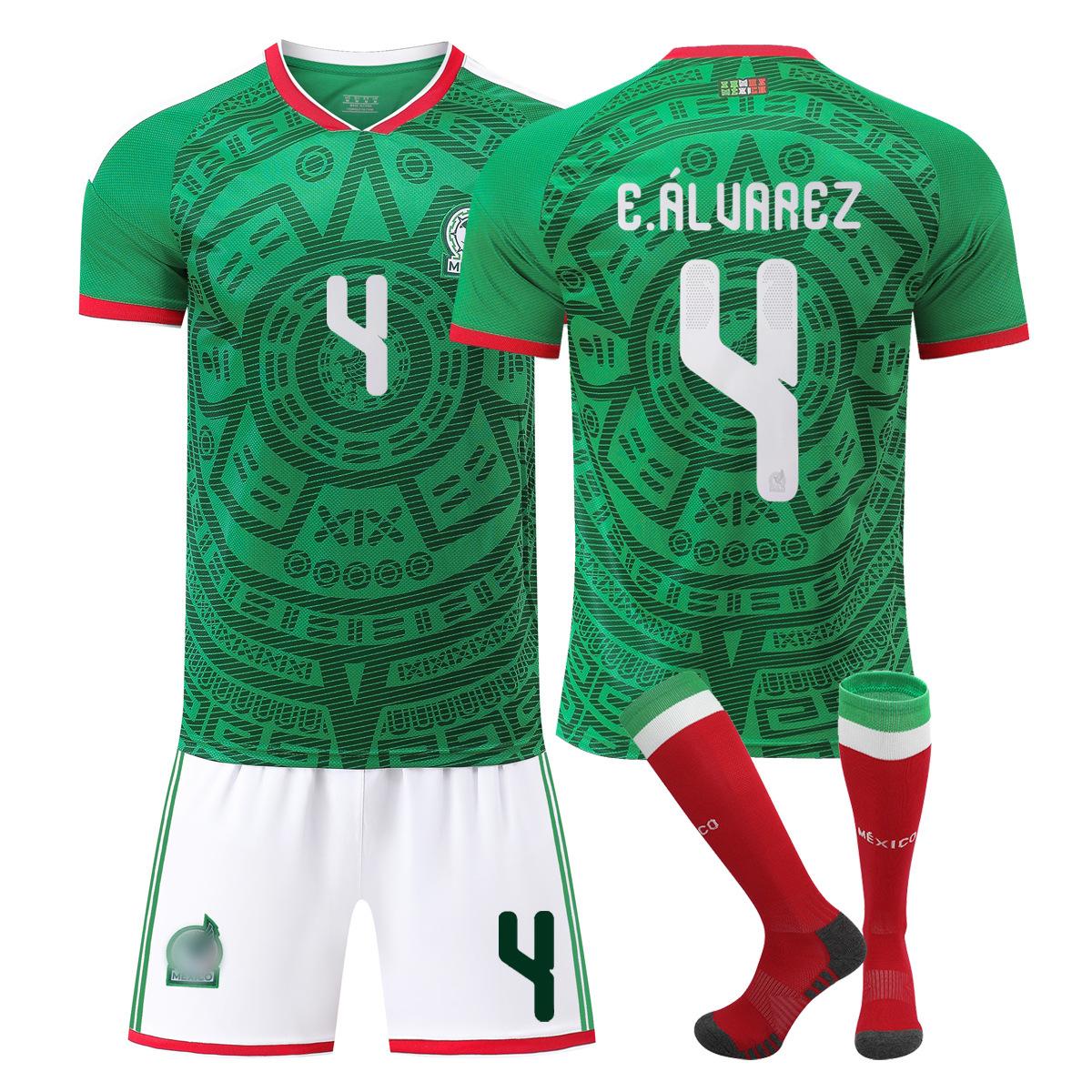 2026 FIFA World Cup Mexico Home #4 E.ÁLVAREZ Sport Training Jersey Set with Socks Teens Kids Adults Custome Name Football Kits 3XL
2026 FIFA World Cup Mexico Home #4 E.ÁLVAREZ Sport Training Jersey Set with Socks Teens Kids Adults Custome Name Football Kits 3XL