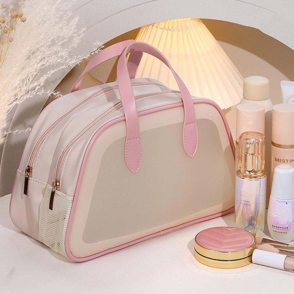 Transparent Travel Toiletry Bag Double Layer Cosmetic Bag Swimming Makeup Storage Bag Outdoor M рожевий
Transparent Travel Toiletry Bag Double Layer Cosmetic Bag Swimming Makeup Storage Bag Outdoor M рожевий