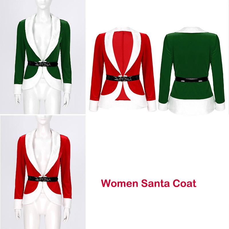 Womens Christmas Santa Cosplay Costume V Neck Long Sleeves Colorblock Patchwork Belt Closure Coat Tops S червоний
Womens Christmas Santa Cosplay Costume V Neck Long Sleeves Colorblock Patchwork Belt Closure Coat Tops S червоний