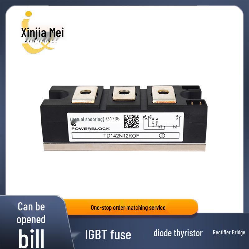 TD142N12KOF/14KOF/16KOF Thyristor Power Module Models Model 14KOF
TD142N12KOF/14KOF/16KOF Thyristor Power Module Models Model 14KOF