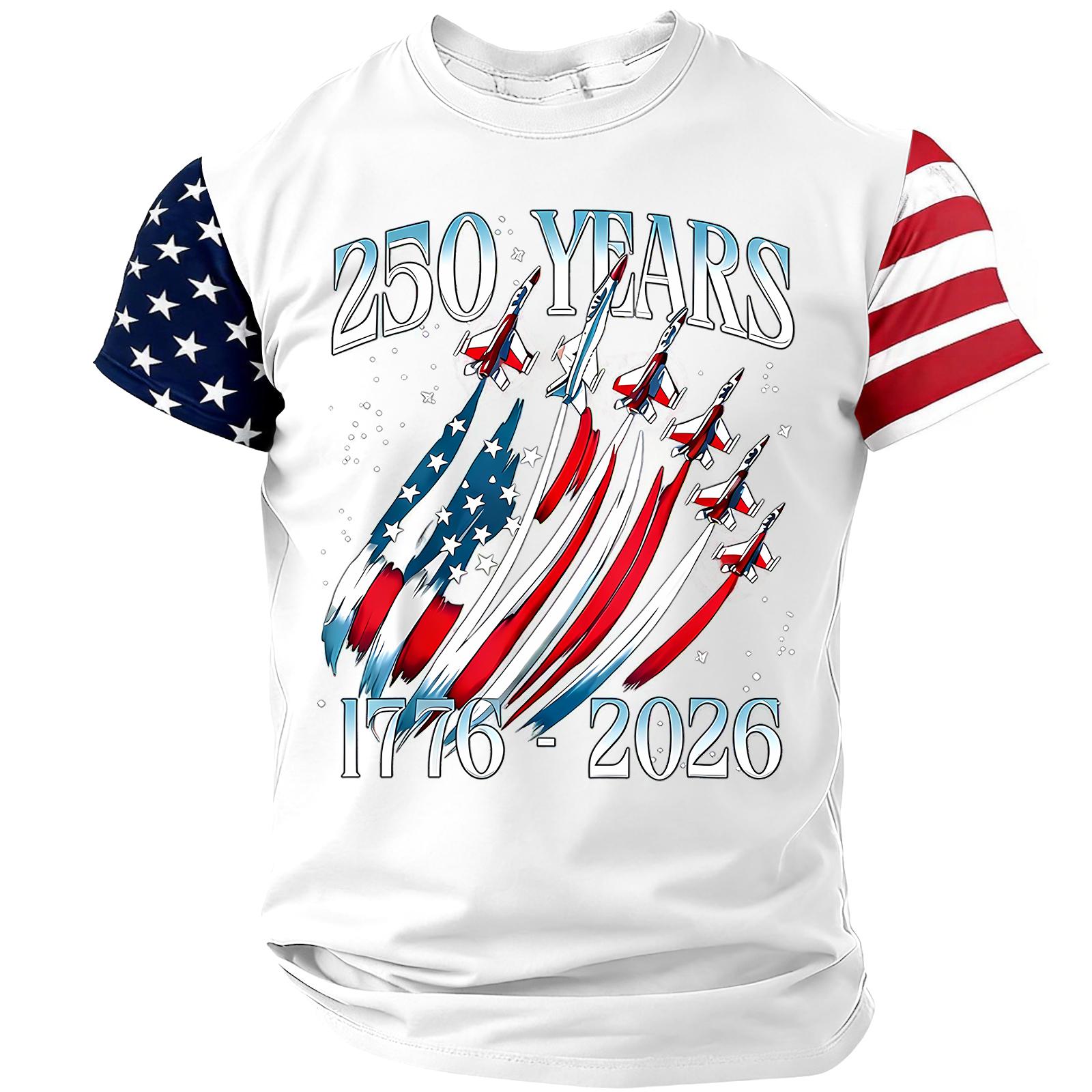 Men s Short Sleeve Crew Neck T-Shirt with 250 Years 1776-2026 Print Lightweight Breathable Casual Top for Daily Wear XL
Men s Short Sleeve Crew Neck T-Shirt with 250 Years 1776-2026 Print Lightweight Breathable Casual Top for Daily Wear XL