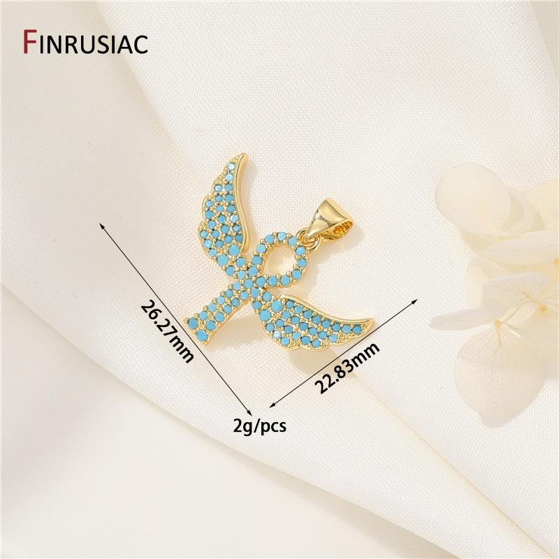 14K Gold Plated Brass Angel Wings Zircon Cross Charms for Jewelry Making Material,DIY Earrings Bracelet Necklace Making Supplies
14K Gold Plated Brass Angel Wings Zircon Cross Charms for Jewelry Making Material,DIY Earrings Bracelet Necklace Making Supplies