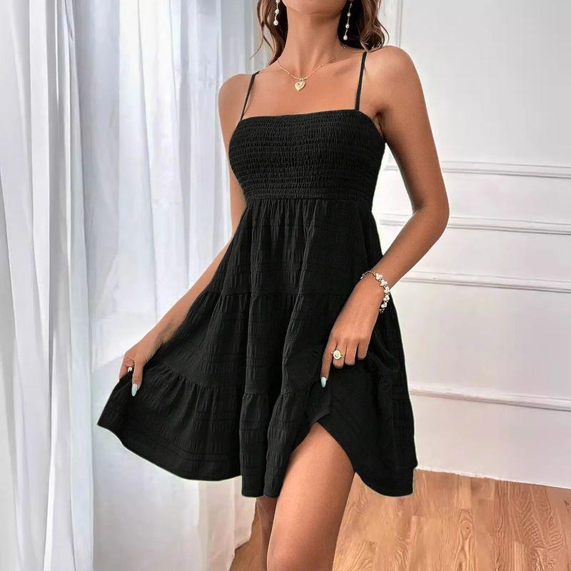 Solid Color Strapless Camisole Dress Pure Color Casual Bandeau Sling Dress Black XXL
Solid Color Strapless Camisole Dress Pure Color Casual Bandeau Sling Dress Black XXL