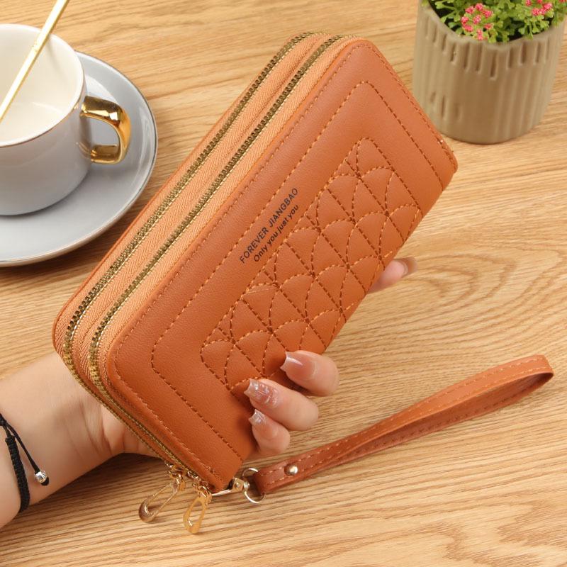2026 Ladies Long Soft Leather Wallet - Double Zipper Clutch with Embroidered Design, Large Capacity Card Holder, and Phone Pocket. світло-коричневого кольору
2026 Ladies Long Soft Leather Wallet - Double Zipper Clutch with Embroidered Design, Large Capacity Card Holder, and Phone Pocket. світло-коричневого кольору