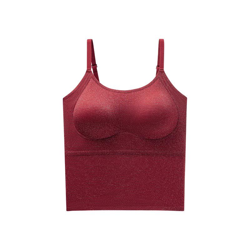 Women s Plus Size Seamless Glitter Ice Silk Camisole with Chest Pads - Stylish Back Design for Layering or Solo Wear L (110-130 jin)
Women s Plus Size Seamless Glitter Ice Silk Camisole with Chest Pads - Stylish Back Design for Layering or Solo Wear L (110-130 jin)