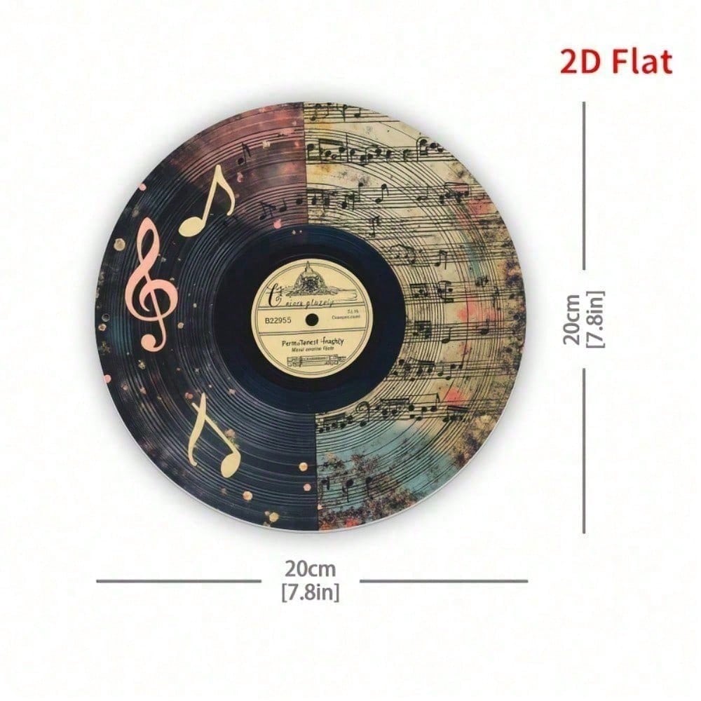 2D NOT 3D Vintage Vinyl Record Metal Sign, Round Music Wall Art Decor for Studio, Funny Tin Plate Gift for Friends 20x20
2D NOT 3D Vintage Vinyl Record Metal Sign, Round Music Wall Art Decor for Studio, Funny Tin Plate Gift for Friends 20x20