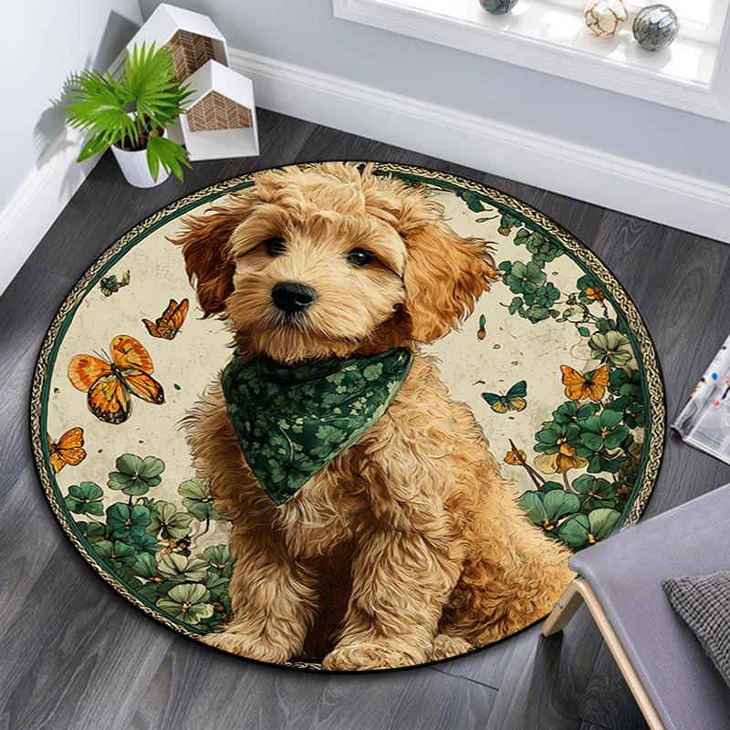 Cute Puppy Round Area Rug,Carpet Rug for Living Room Bedroom Sofa Playroom Decor,Non-slip Floor Mat 80cmx80cm
Cute Puppy Round Area Rug,Carpet Rug for Living Room Bedroom Sofa Playroom Decor,Non-slip Floor Mat 80cmx80cm