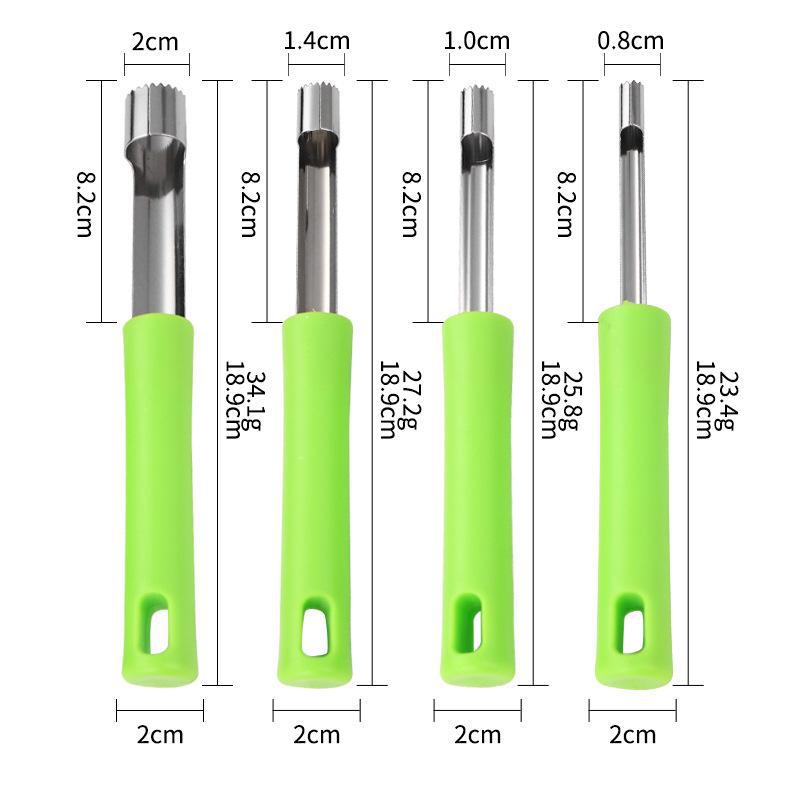 Нож для удаления сердцевины из яблок и фруктов из нержавеющей стали с пластиковой ручкой 0.8cm трава зеленый
Нож для удаления сердцевины из яблок и фруктов из нержавеющей стали с пластиковой ручкой 0.8cm трава зеленый