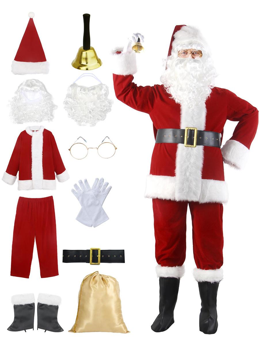 Костюм Санта-Клауса Рождественский костюм Деда Мороза Мужской Взрослый Наряд для выступления на новогодней вечеринке S
Костюм Санта-Клауса Рождественский костюм Деда Мороза Мужской Взрослый Наряд для выступления на новогодней вечеринке S