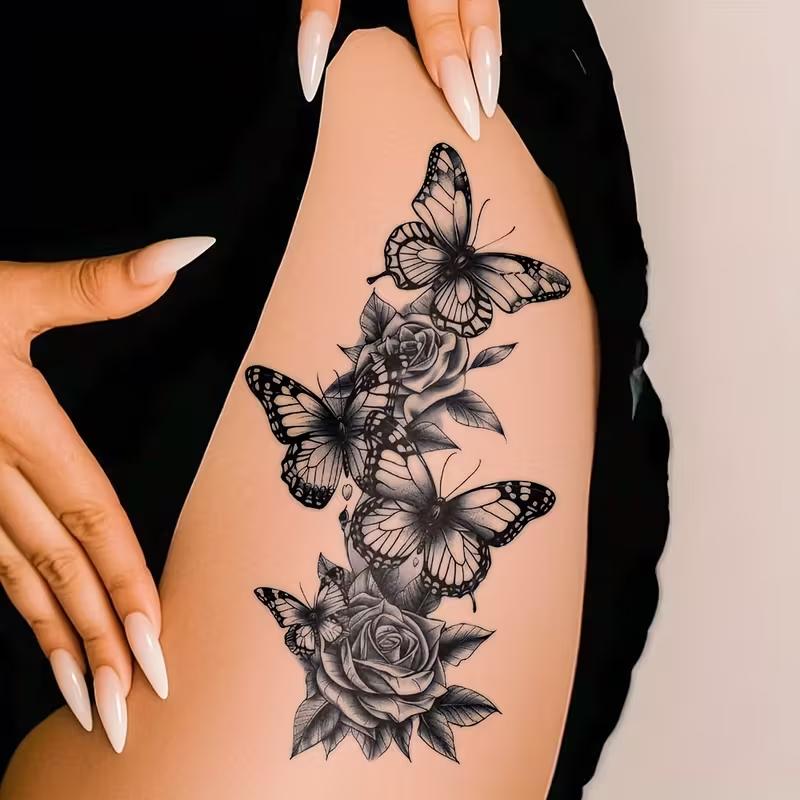 flower 6 sheets/set half arm temporary tattoo tattoo sticker animal Halloween Small full arm Jewelry 6 sheets/set чорний
flower 6 sheets/set half arm temporary tattoo tattoo sticker animal Halloween Small full arm Jewelry 6 sheets/set чорний