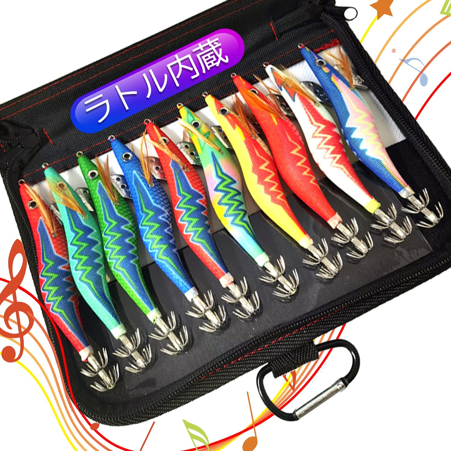 Egging squid fishing whole body size size set of luminous needle luminous squid octopus bomber egging case included body luminous size set, lure,
Egging squid fishing whole body size size set of luminous needle luminous squid octopus bomber egging case included body luminous size set, lure,