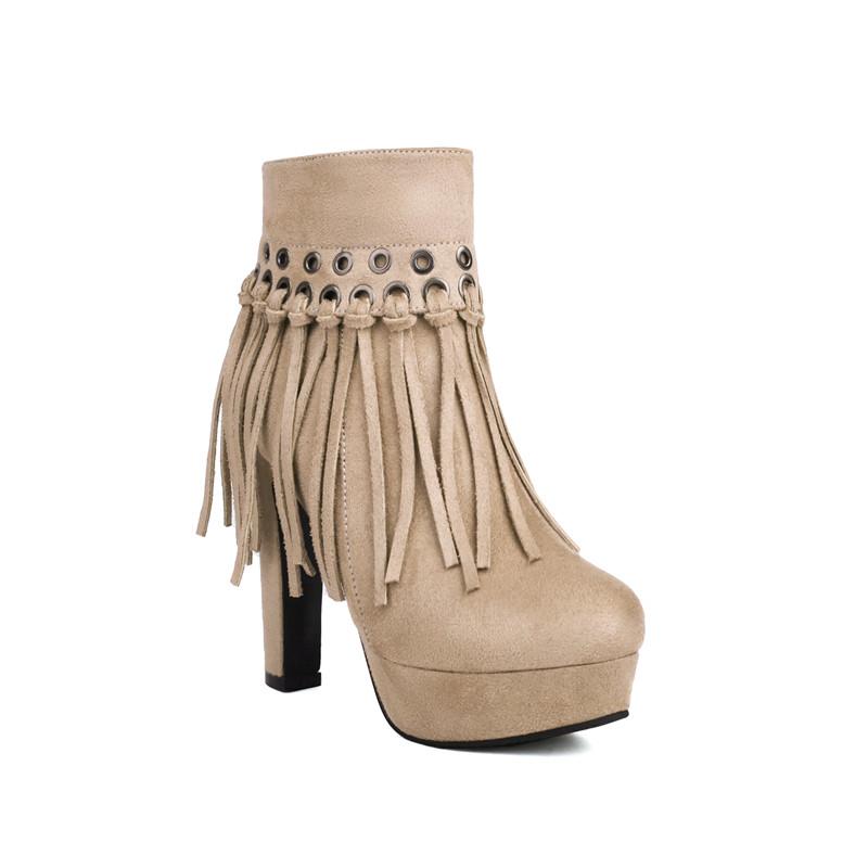 Женские короткие сапоги на высоком каблуке, сексуальные, в европейском и американском стиле, осень-зима, новые, водонепроницаемые, на толстом каблуке, большого размера, с бахромой 43
Женские короткие сапоги на высоком каблуке, сексуальные, в европейском и американском стиле, осень-зима, новые, водонепроницаемые, на толстом каблуке, большого размера, с бахромой 43