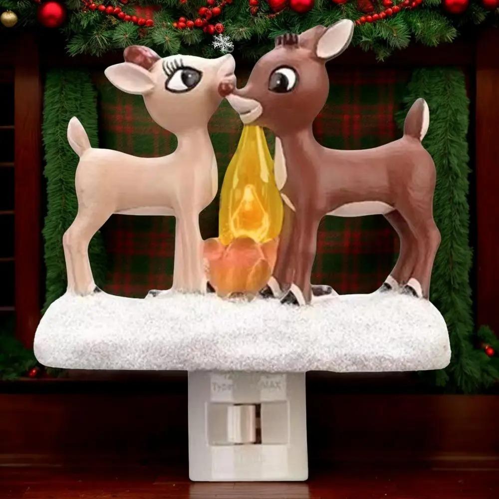 Resin Christmas Reindeer Bonfire Nightlight US Plug Wall Lamp Living Room US Plug
Resin Christmas Reindeer Bonfire Nightlight US Plug Wall Lamp Living Room US Plug