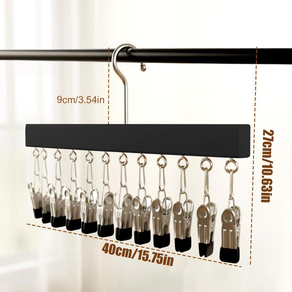 Hangers For Clothes 12-Clip Metal Anti-Slip Storage Space Saving Hangers Closet Organizer For Sock Pant Underwear Hat Scarf Tie
Hangers For Clothes 12-Clip Metal Anti-Slip Storage Space Saving Hangers Closet Organizer For Sock Pant Underwear Hat Scarf Tie