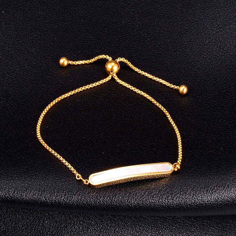 Z09 Korean-Japanese Mother-of-Pearl Shell Bracelet with Rectangular and Oval Plates
Z09 Korean-Japanese Mother-of-Pearl Shell Bracelet with Rectangular and Oval Plates