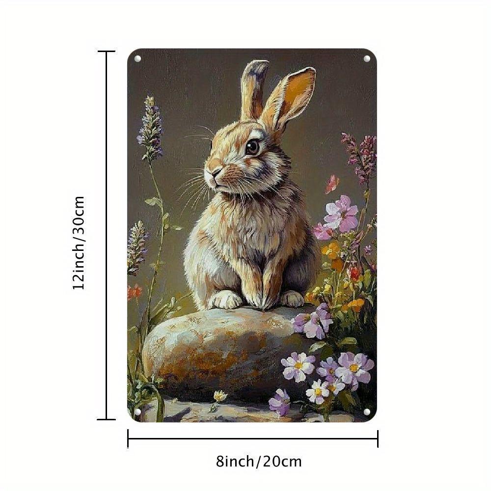 PC Vintage Rabbit Iron Sign x Charming Floral Wall Art for Home Cafe Bar Garage Retro Decor 20x30cm(7.8x11.8inch)
PC Vintage Rabbit Iron Sign x Charming Floral Wall Art for Home Cafe Bar Garage Retro Decor 20x30cm(7.8x11.8inch)