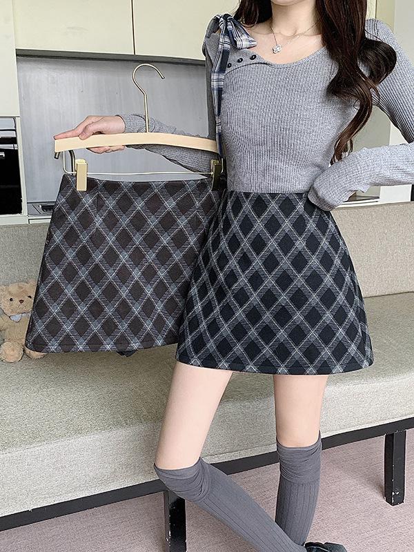 2025 Plus Size Women s Woolen A-line Rhombus Plaid Winter Skirt - Korean Style, Slimming L чёрный
2025 Plus Size Women s Woolen A-line Rhombus Plaid Winter Skirt - Korean Style, Slimming L чёрный