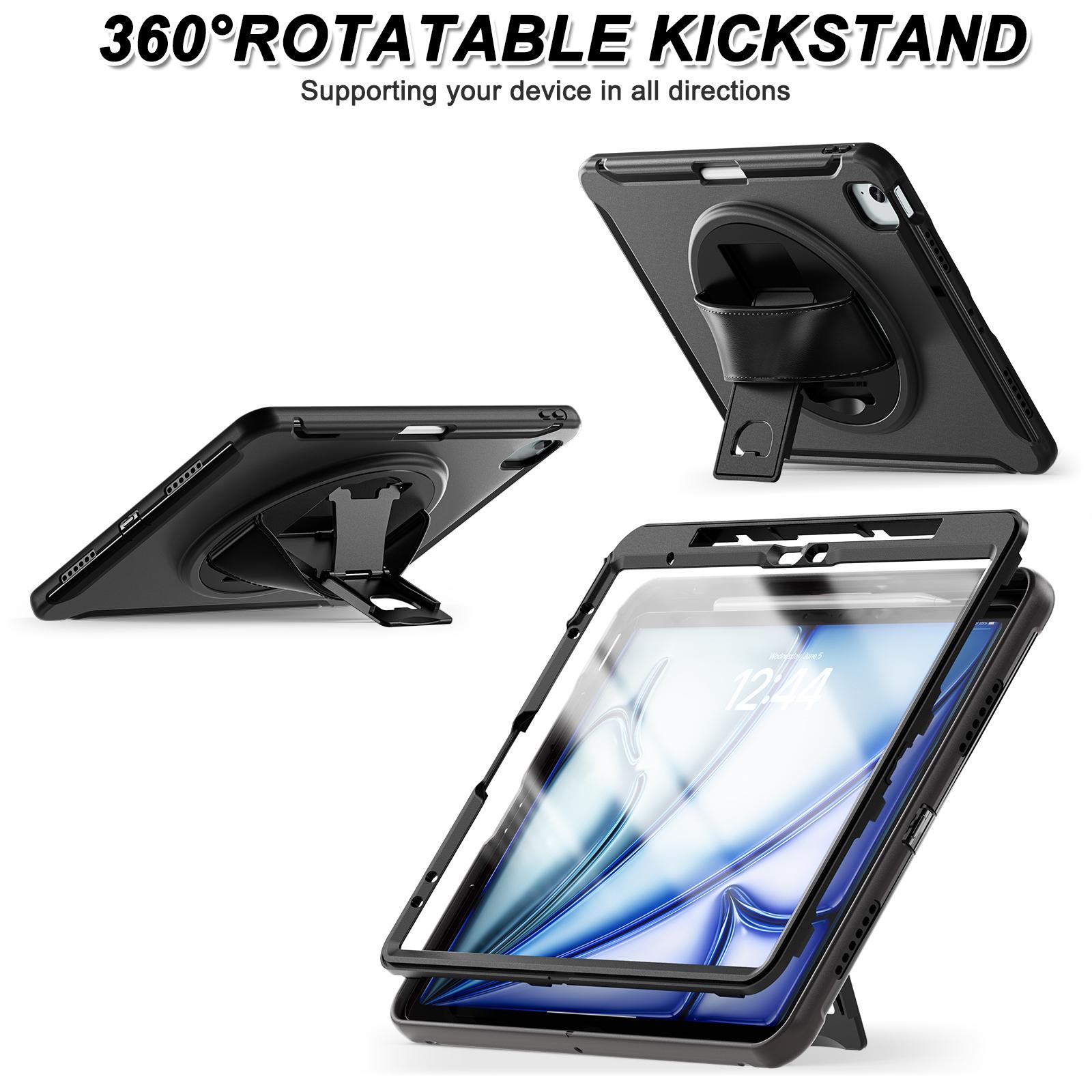 Tablet Case For iPad Air 13 (2025)/(2024)/Pro 12.9 (2022)/(2021)/(2020) Rotary Kickstand Cover with Pen Slot/PET Screen Protector Cornflower Blue
Tablet Case For iPad Air 13 (2025)/(2024)/Pro 12.9 (2022)/(2021)/(2020) Rotary Kickstand Cover with Pen Slot/PET Screen Protector Cornflower Blue