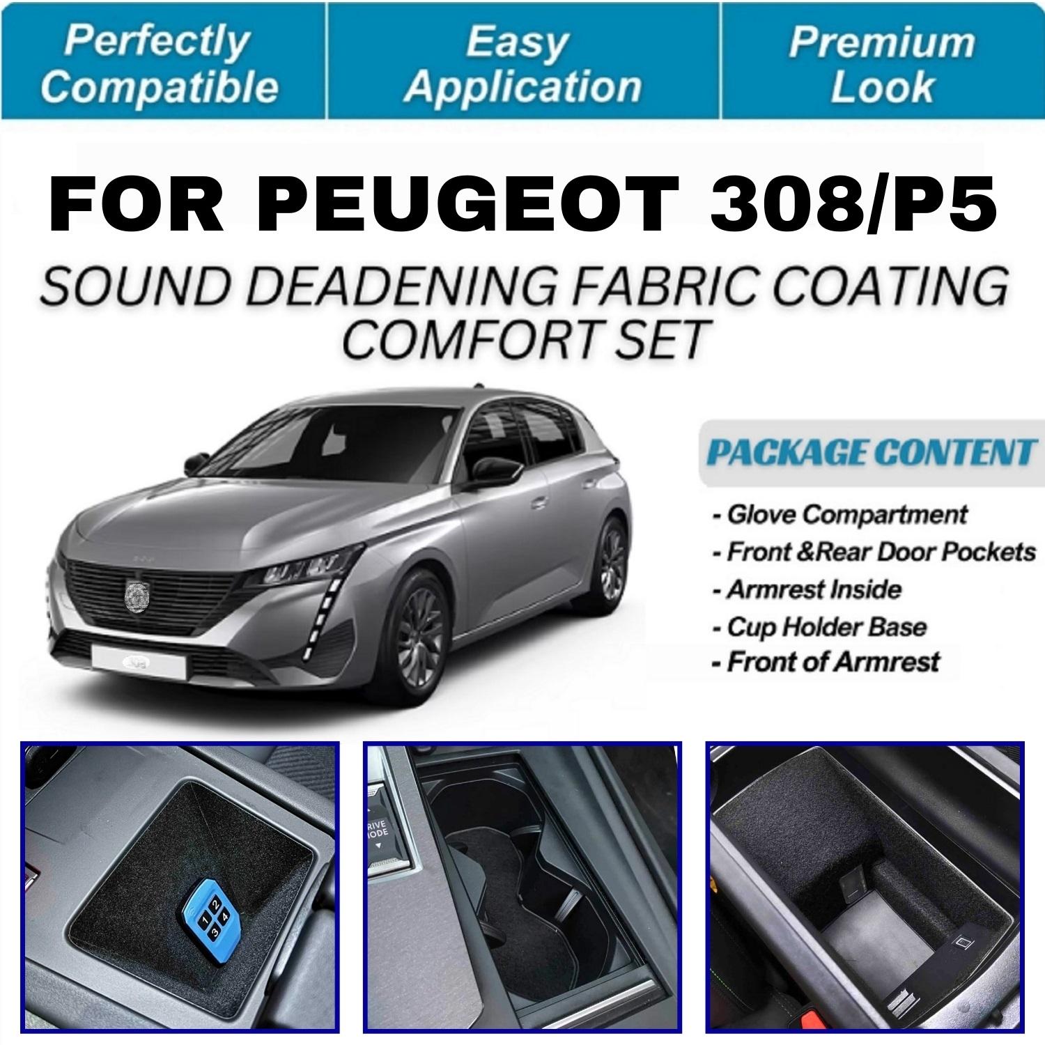 Для Peugeot 308/P5 - Звукоізоляційне тканинне покриття Comfort Set - Звукоізоляція та акустичне керування для тихої безшумної їзди GASOLINE
Для Peugeot 308/P5 - Звукоізоляційне тканинне покриття Comfort Set - Звукоізоляція та акустичне керування для тихої безшумної їзди GASOLINE