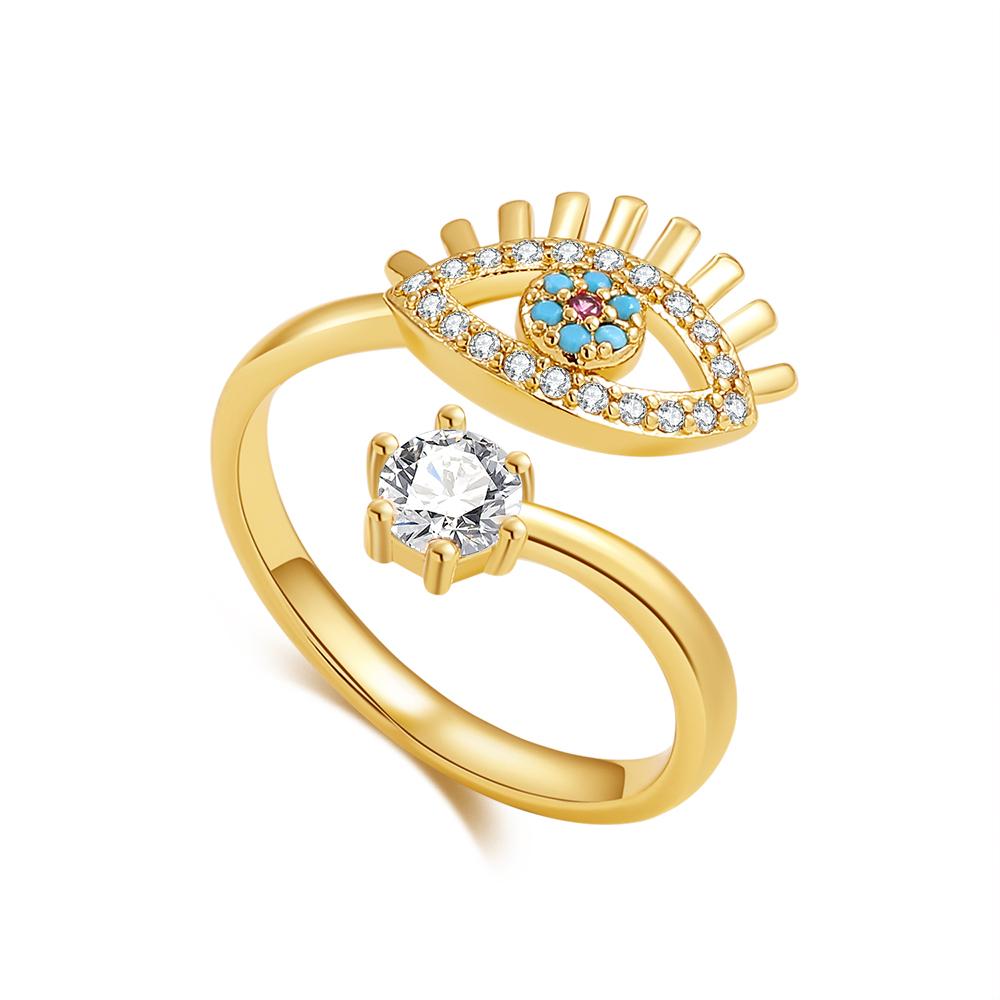Classic Evil Eye Open Adjustable Finger Ring with Cubic Zirconia for Women Luxury Turkish Eyes Rings Engagement Zircon
Classic Evil Eye Open Adjustable Finger Ring with Cubic Zirconia for Women Luxury Turkish Eyes Rings Engagement Zircon