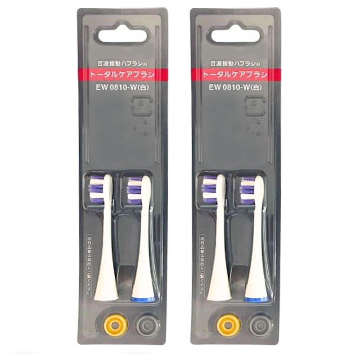Set of 4: Genuine EW0810-W Total Care Brush Replacement Brushes, White, 2-Piece Set, for Sonic Toothbrushes
Set of 4: Genuine EW0810-W Total Care Brush Replacement Brushes, White, 2-Piece Set, for Sonic Toothbrushes