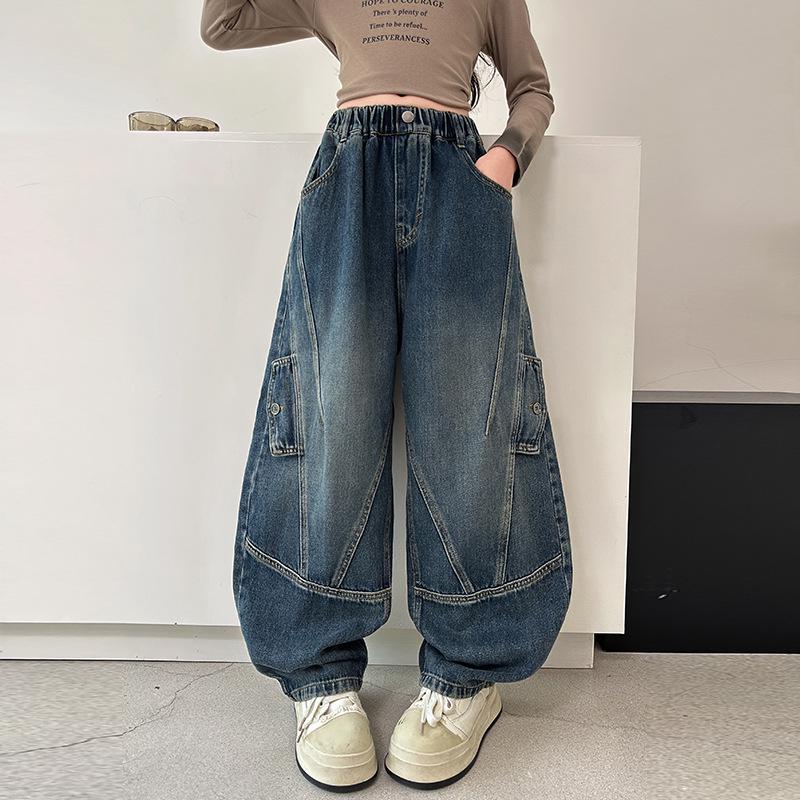 Girls Trendy Spring/Autumn 2025 Scimitar Denim Wide-Leg Pants for Middle & Big Kids 150 cm
Girls Trendy Spring/Autumn 2025 Scimitar Denim Wide-Leg Pants for Middle & Big Kids 150 cm