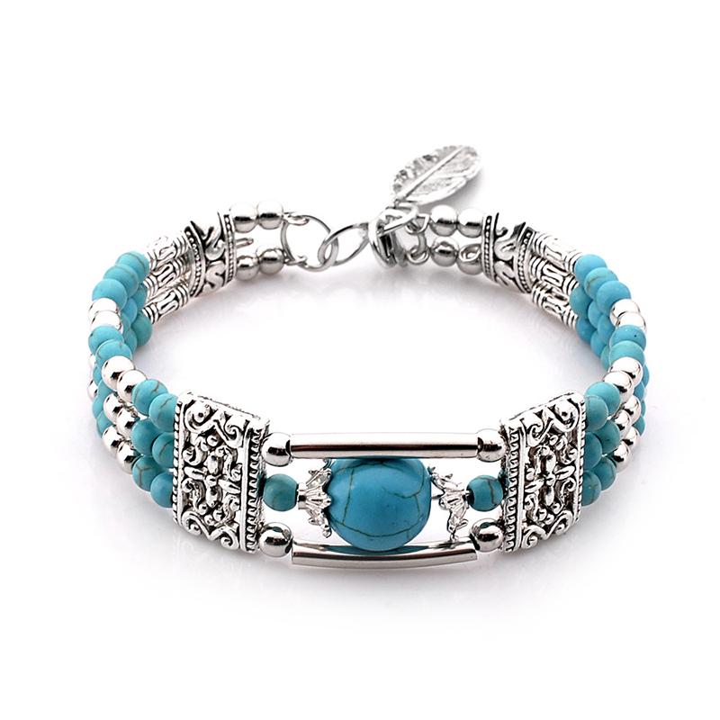 Vintage Natural Stone Bohemian Bracelet For Women Handmade Zircon Blue Round Beads Carved Boho Bracelets Bangles Femme Pulseras
Vintage Natural Stone Bohemian Bracelet For Women Handmade Zircon Blue Round Beads Carved Boho Bracelets Bangles Femme Pulseras