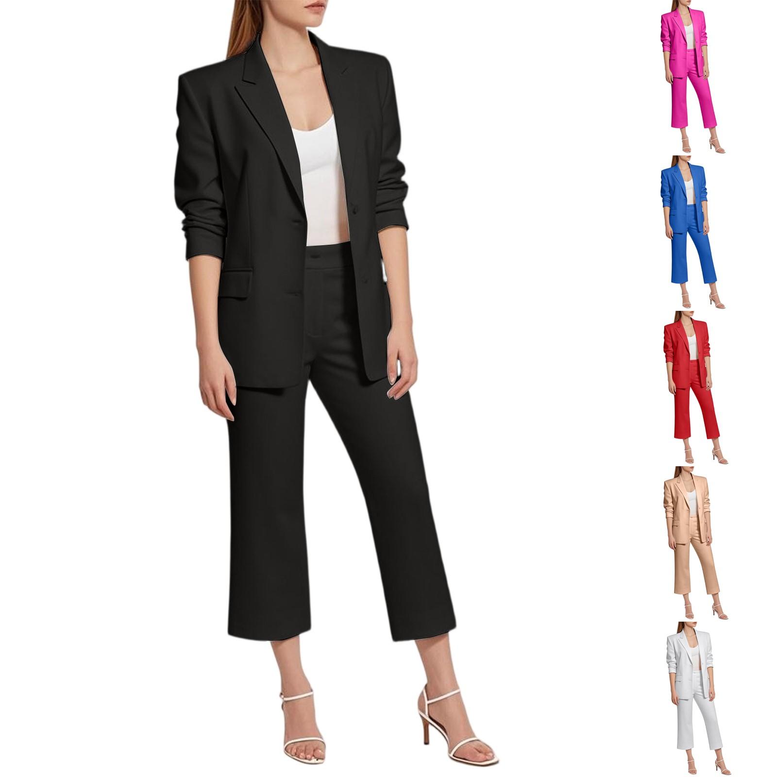 Fashionable Women s Casual Slim Suit Jacket And Trousers Two-piece Suit XXL червоний
Fashionable Women s Casual Slim Suit Jacket And Trousers Two-piece Suit XXL червоний