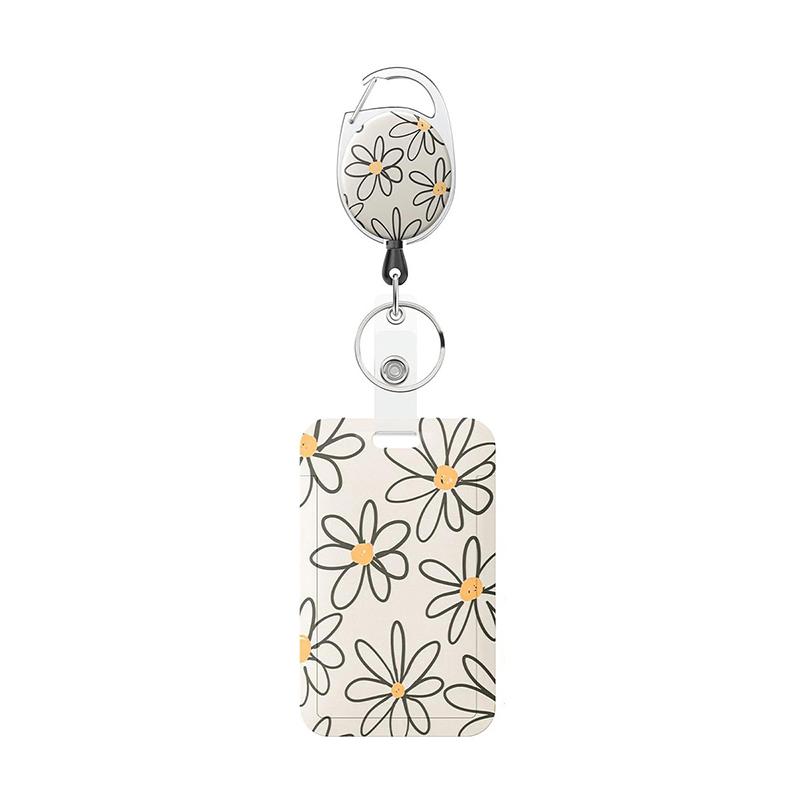 1pc Cute Flower Work ID Badge Clip Reel with Detachable Lanyard Retractable Keychain for Vertical ID Card
1pc Cute Flower Work ID Badge Clip Reel with Detachable Lanyard Retractable Keychain for Vertical ID Card