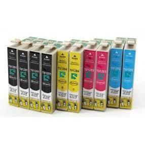 Pack 10 cartouches compatibles EPSON T1295 -Stylus BX925FWD 3 noir + 1 GRATUITE et 6 couleurs
Pack 10 cartouches compatibles EPSON T1295 -Stylus BX925FWD 3 noir + 1 GRATUITE et 6 couleurs