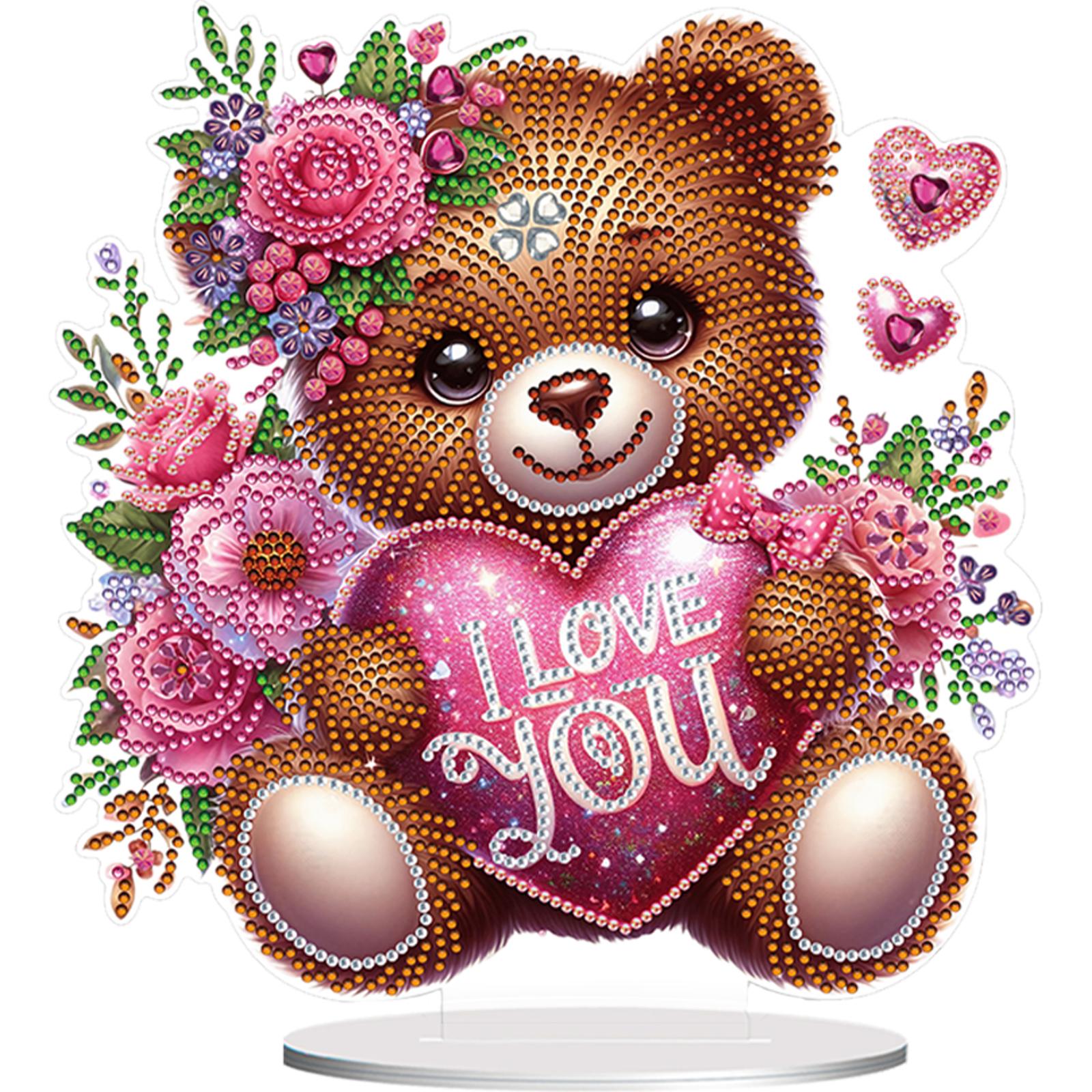 Round+Special Shape Desktop Diamond Art Kits Acrylic 5D DIY Diamond Art Tabletop Decorations Heart Rose Bear for Adults Beginner
Round+Special Shape Desktop Diamond Art Kits Acrylic 5D DIY Diamond Art Tabletop Decorations Heart Rose Bear for Adults Beginner