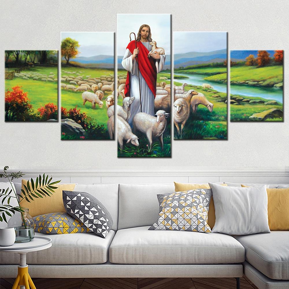 5 Panels Canvas Wall Arts Poster Painting Home Decor Jesus Christian Wallpaper Living Room Picture Print Bedroom Mural Artwork 20x35 20x45 20x55cm
5 Panels Canvas Wall Arts Poster Painting Home Decor Jesus Christian Wallpaper Living Room Picture Print Bedroom Mural Artwork 20x35 20x45 20x55cm