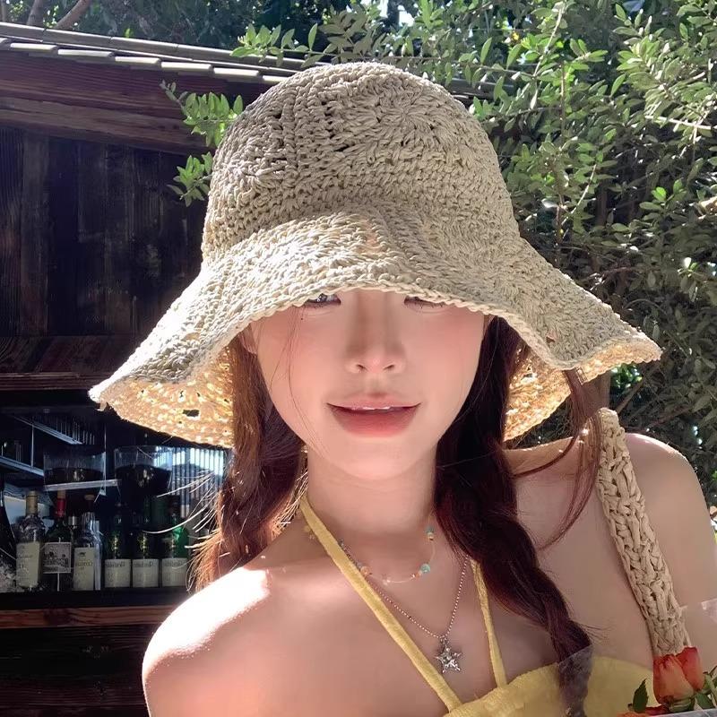 Women s Floral Crochet Straw Bucket Hat Hollow Knit Sun Hat with Wide Brim UV Protection for Summer Beach & Vacation one size бежевий
Women s Floral Crochet Straw Bucket Hat Hollow Knit Sun Hat with Wide Brim UV Protection for Summer Beach & Vacation one size бежевий