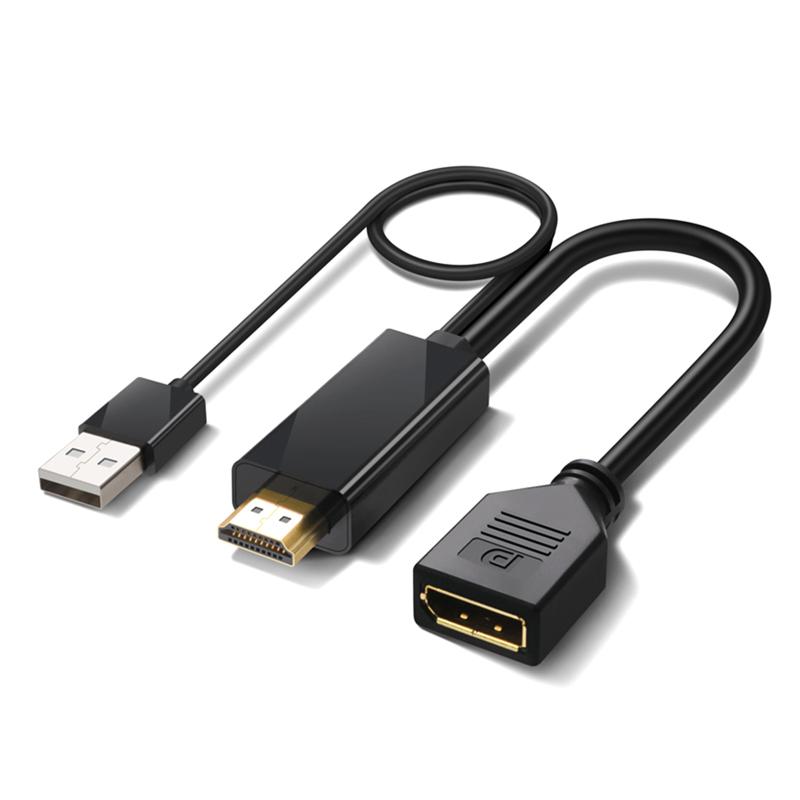 Кабель-адаптер HDTV к гнездовой розетке DP 4k 30 Гц, совместимый с HDMI для Displayport с источником питания
Кабель-адаптер HDTV к гнездовой розетке DP 4k 30 Гц, совместимый с HDMI для Displayport с источником питания