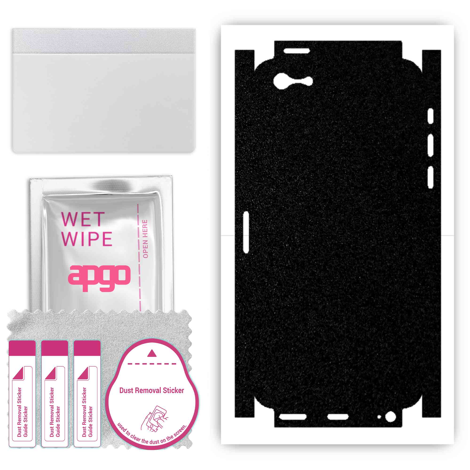 Apgo Protective Skin Sticker for the back+sides compatible with Apple iPhone 5, Full Wrap Film, Foil, Vinyl - Pattern Matte Black
Apgo Protective Skin Sticker for the back+sides compatible with Apple iPhone 5, Full Wrap Film, Foil, Vinyl - Pattern Matte Black